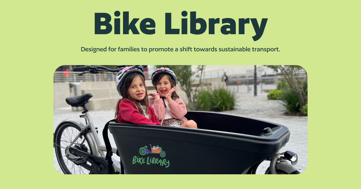 Bike library Designed for families to promote a shift towards